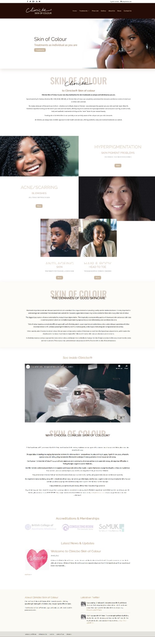 clinicbeskinofcolour home page