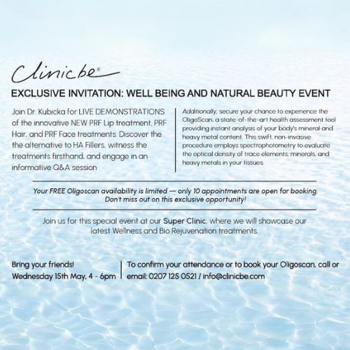 Personal Invitation Video: Wellbeing & Natural Beauty Event